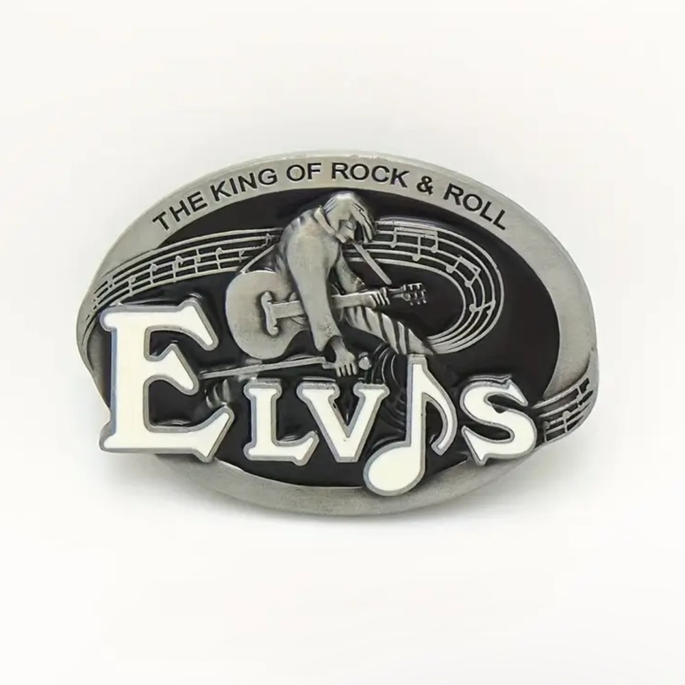 NWT King of Rock n Roll Elvis Presley Belt Buckle